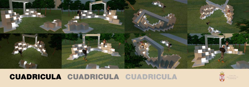CUADRICULA - otvaranje urbanog mobilijara umetničke grupe Polimorf