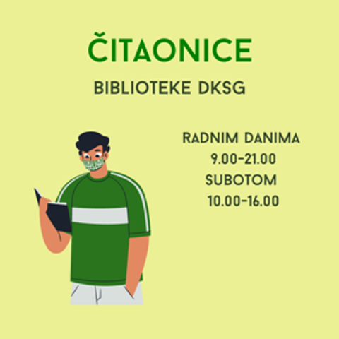 RADNO VREME I NAČIN RADA BIBLIOTEKE I ČITAONICA OD 17.08.2020.